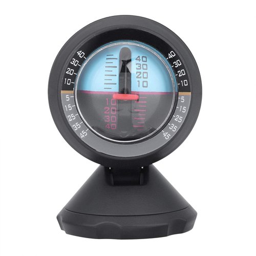 Kuuleyn Car Inclinometer, Waterproof Angle Slope Tilt Indicator Level Meter Gradient Balancer Finder Tool for Vehicle