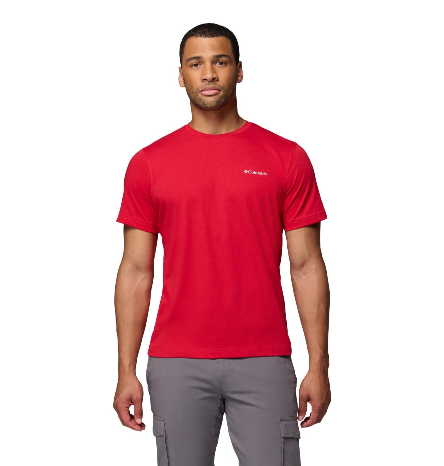 Columbia Mens Thistletown Hills Short Sleeve T-Shirt, Mountain Red, XX-Large
