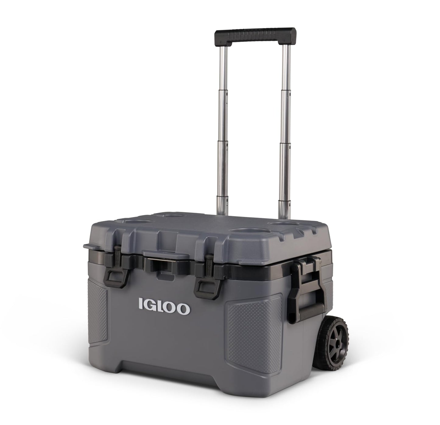 Igloo Trailmate 52Qt Wheeled Cooler, Insulated Hard Shell Ice Chest, Carbonite