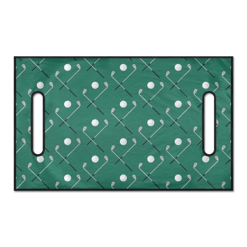 Suobstales Green Golf Pattern Golf Cart Seat Covers, Golf Cart Seat Towel/Blanket, Easy Install and Clean, Protect Your Golf Car Seat and Suitable for All Seasons