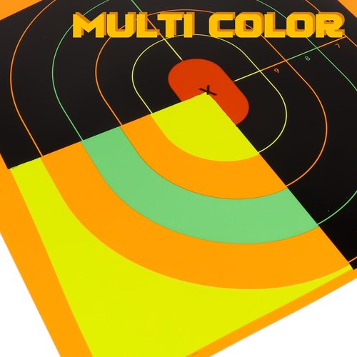 Highwild Silhouette Splatter Paper Targets - Splash Effect of Multiple Colors - 12x18 Inch (10 Pack)