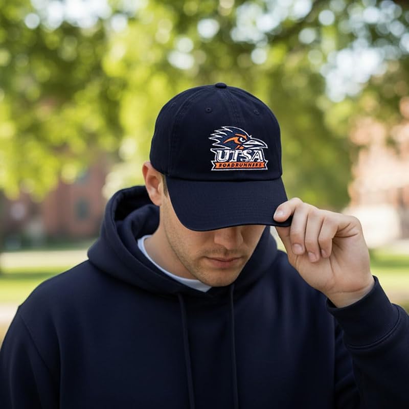 Embroidered Desert Cactus UTSA Roadrunners Baseball Hat, Blue