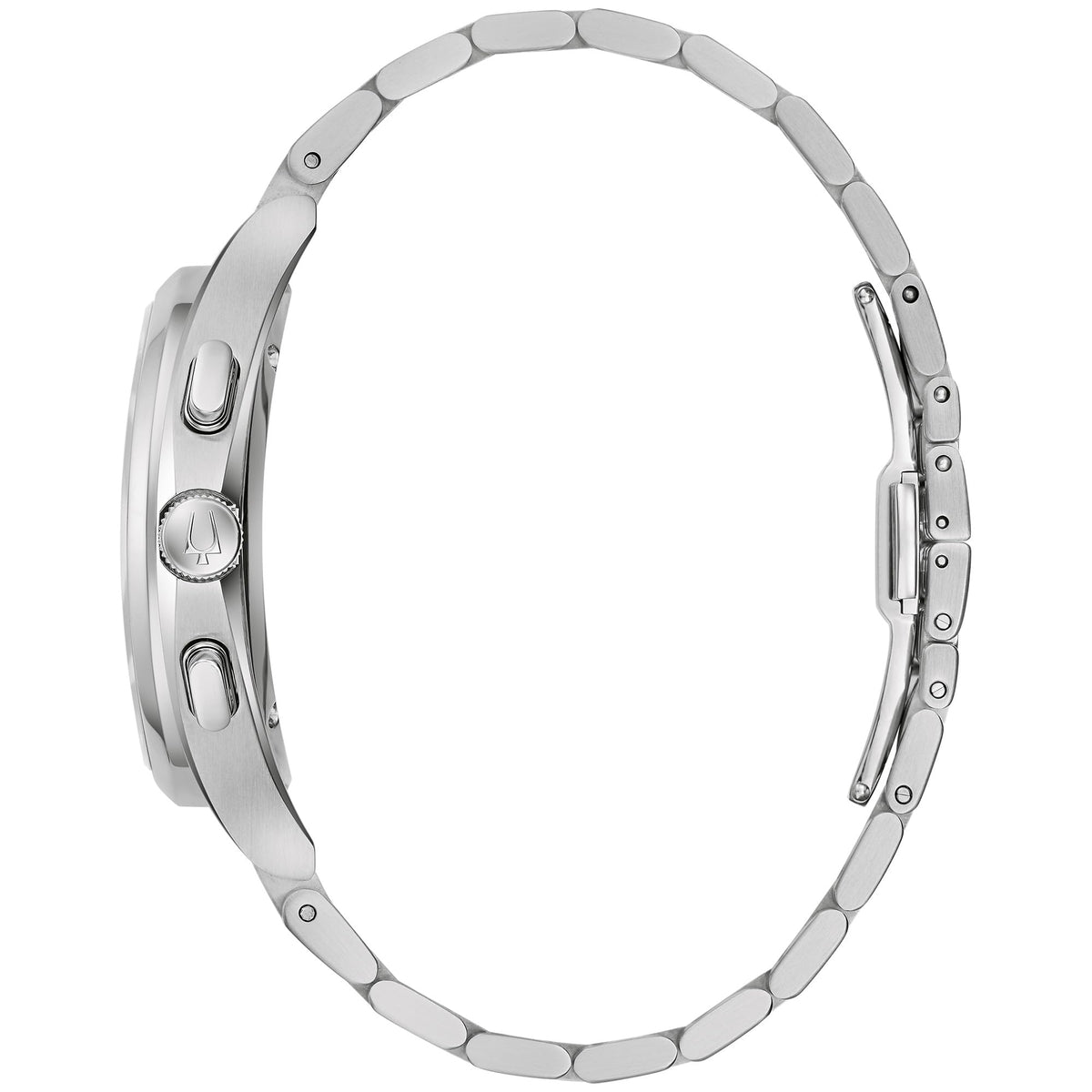 Bulova Curv Grey Dial Stainless Steel Watch | 44mm | 96A298