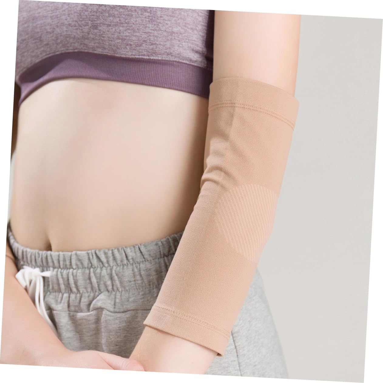 1pair Sports Elbow Sleeve Elastic Anti-slip Protector for Fitness Outdoor Activities Breathable Elbow Guard s for Running Cycling More