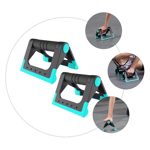 Abaodam 1pair Bar Indoor Exercise Equipment with Anti-skid Handles Fitness Bracket for Home Workouts Comfortable Grip for Men Women Sports Supplies