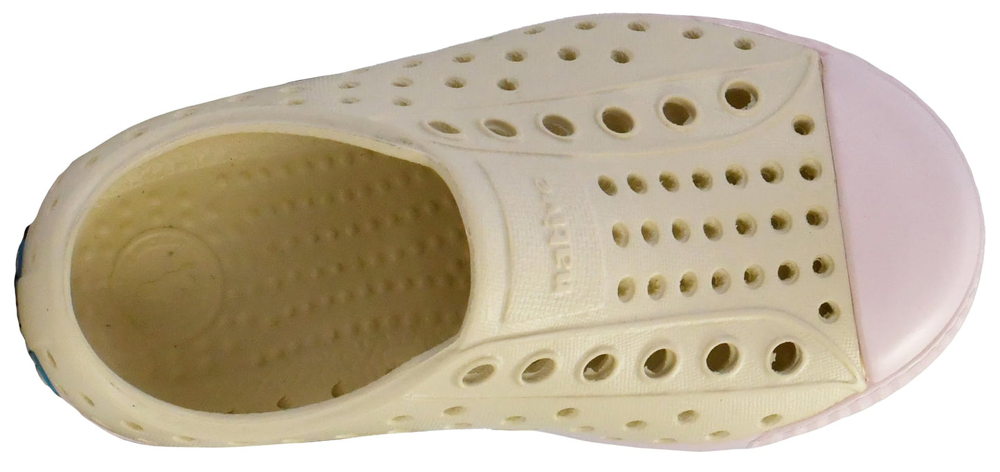 Native Shoes Unisex-Kids Jefferson Sneakers, Bone White/Milk Pink, 3 Little Kid