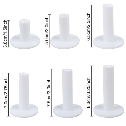 TROLLBIRD Premium Rubber Golf Tees for Mats Golf Tee Holder for Driving Range Simulator Hitting Mats and Outdoor Training 6 Sizes Rubber Tees & 6pcs 3-1/4 Tees (12 Pcs)