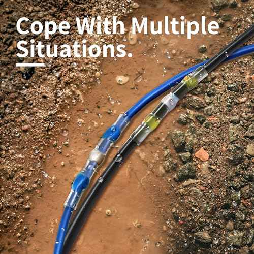 180Pcs Solder Seal Wire Connectors - Heat Shrink Butt Connectors Kit, Waterproof Marine Wiring Splice Terminal Gauge, Electrical Crimp, Trailer Wire - Heat Shrink Wire Connectors