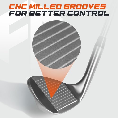 FULL CHOICE 70 Degree Golf Sand Wedge, Forged Golf Wedge for Men Women Right Hand, Milled Face for More Spin