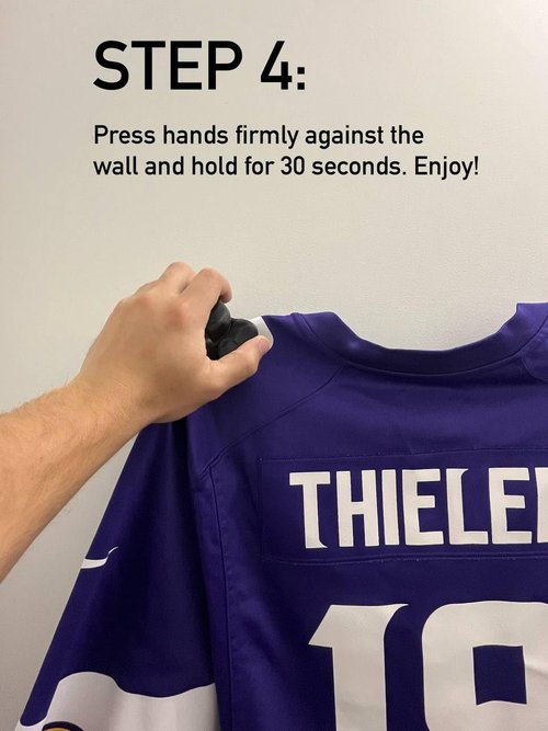 Commissioner’s Grip - Magnetic Hand Jersey Display Wall Mount - Football, Soccer, Basketball, Baseball, Hockey Jerseys