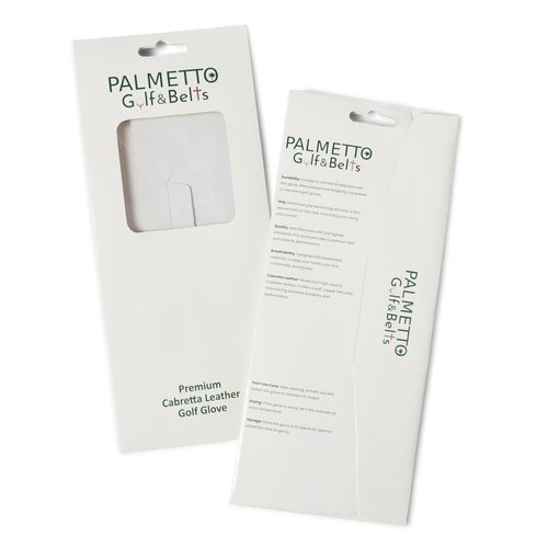Palmetto Golf & Belts, Navy Blue Palmetto Tree, AAA Cabretta Leather Golf Glove Medium Large Right Handed Golfer