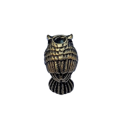 Husiwugear Brass Paracord Beads - EDC Knife Lanyard Beads & Pendant, DIY Metal Decor Accessories for 550 Paracord (Embrace of the Bone Eagl)