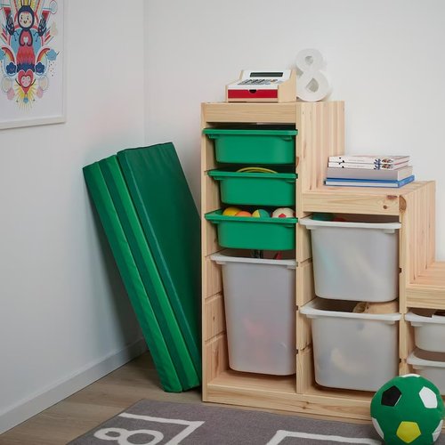 Folding Gym Mat, Thick Exercise Mat, Non-Slip Portable Floor Mat for Yoga, Home Workouts, Lightweight & Easy to Fold for Storage, Green, 30.75 x 72.88 inches