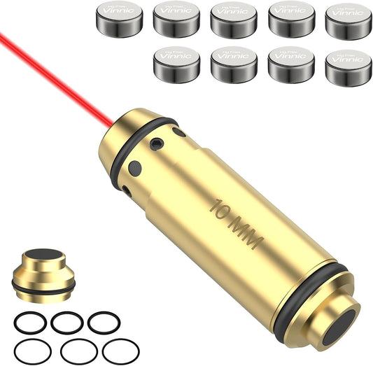 10MM Laser Training Cartridge for Dry Fire Practice and Shooting Training