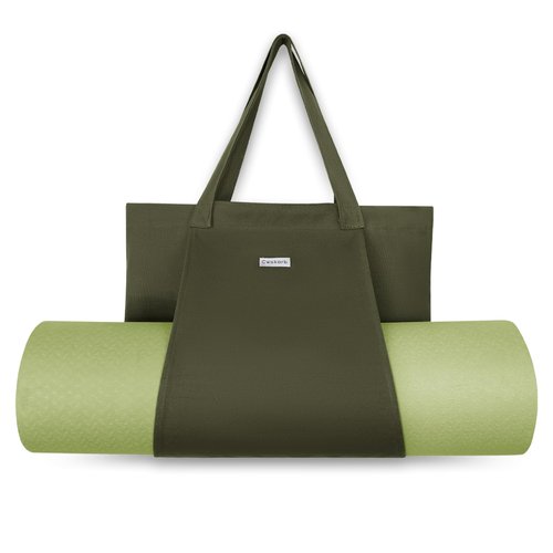 Cwokarb Yoga Mat Bag, Yoga Bags and Carriers Fits All Your Stuff, Yoga Tote Bag for Gym, Pilates, Workout, Beach, Travel and Office
