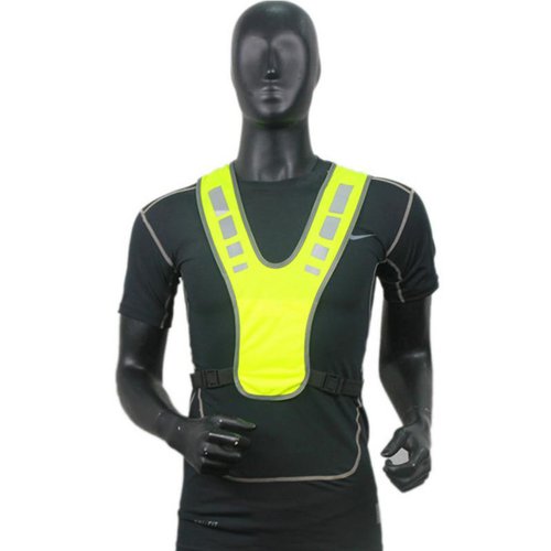 Reflective Outdoor Safety Vest for Night Running, Cycling, Jogging, Sports Riding; High Visibility Warning Safety Vest with Night Cycling Reflectivity