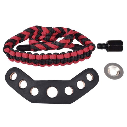 YLS Bow Slings Archery Wrist Sling Compound Bow Easy Carry Adjustable for Hunting Shooting RED