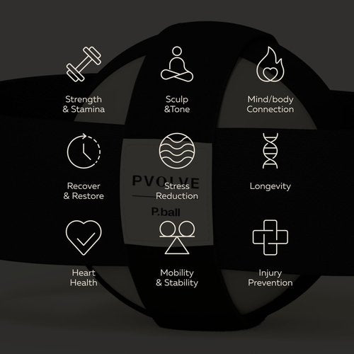PVOLVE P.Ball- Home Gym Fitness Equipment to Exercise The Glutes and Tone The Thighs