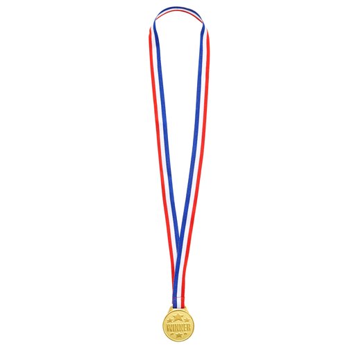 Juvale 12 Pack Gold Medals for Awards - Olympic Style Medals for Kids and Adults (1.5 in Metal) - Award Ribbons for Sports, Competitions, Tournaments, Spelling Bees