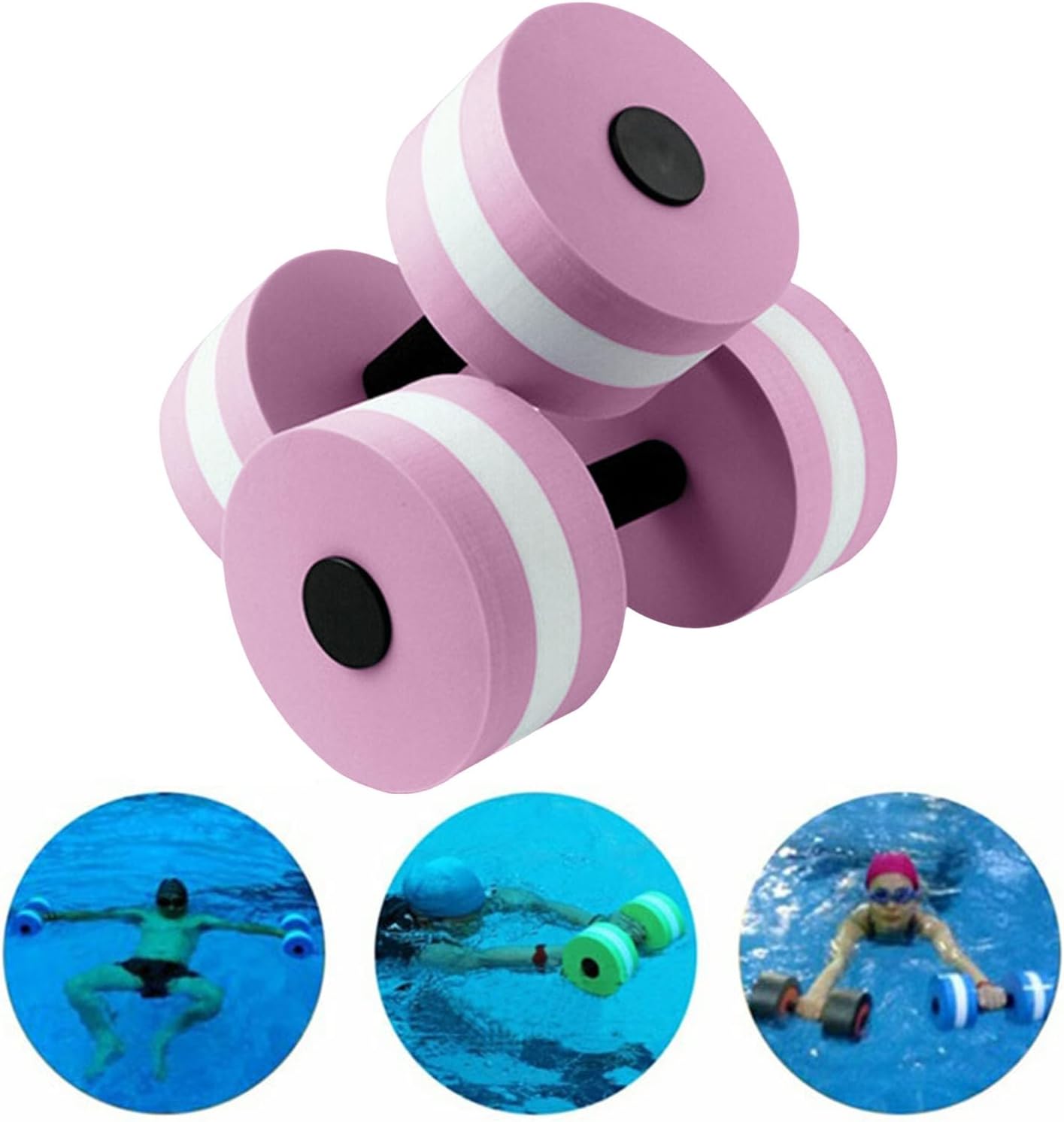 1pc Aquatic Dumbells,Water Weights for Pool Exercise,Aqua Fitness Barbells for Men Women,Water Aerobics Equipment,Water Weight Water Aerobics Dumbell Exercises Equipment for Weight Loss