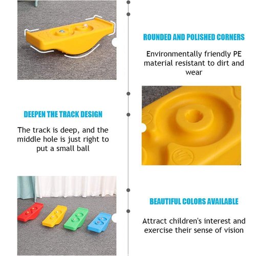YFSAN Kids Balance Board PE Curvy Board, Rocking Seesaw Balance Board, Sensory Training Equipment Balance Board Toy for Children (Blue)