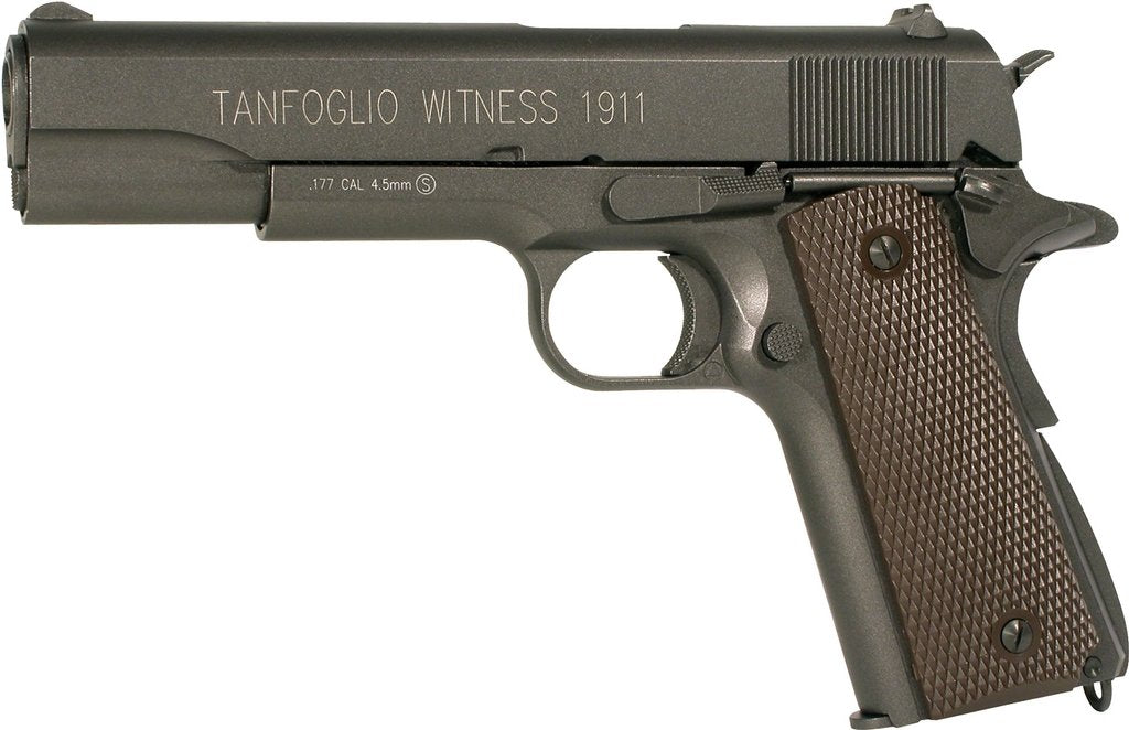 Tanfoglio Witness 1911 Full Metal Airgun .177 cal Pistol with Hop-Up and Blowback, 325 FPS