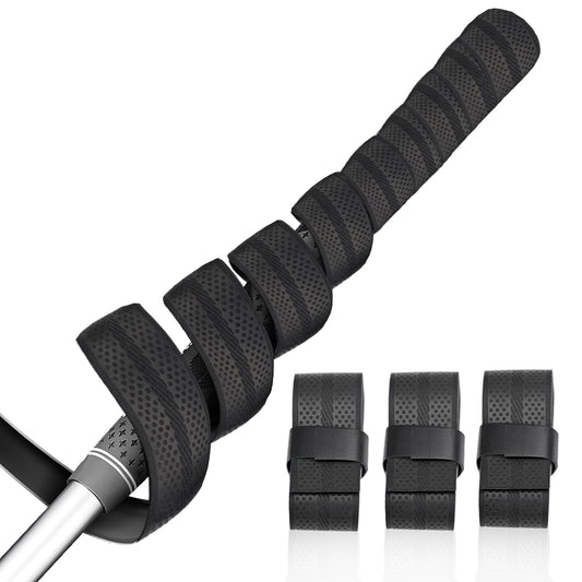 3 PCS Golf Grip Wrapping Tapes, 1 x 40 inch Black Golf Club Grip Tape, Provides Excellent Feeling and Control