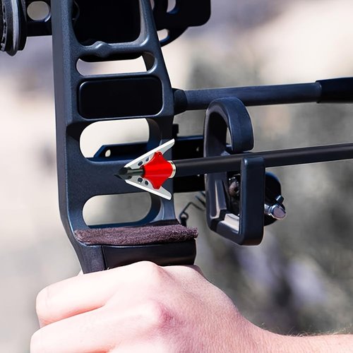 XITORAS 100 /125Grain Hunting Broadheads - Arrow Tips Compatible with Crossbow, Recurve Bow, and Compound Bow - Archery Broadheads (100 Grain, Red)