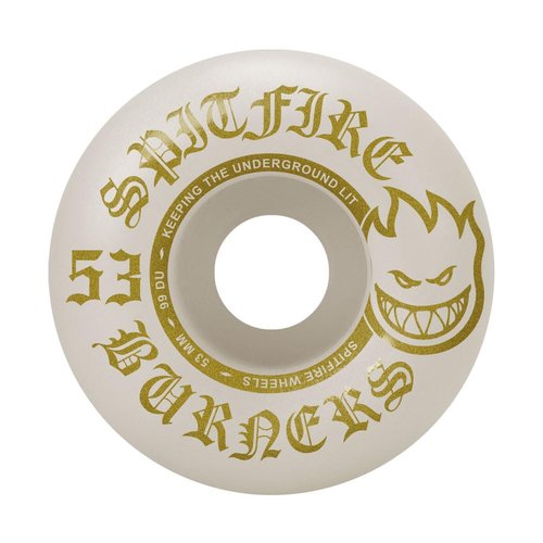 Spitfire Skateboard Wheels 53mm Burners with Bronson Pro G3 Bearings