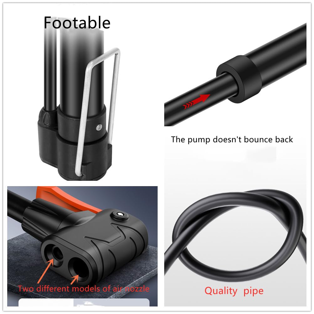 OHAOLYLE Ball Pump with Needle,Nozzle and Extension Hose