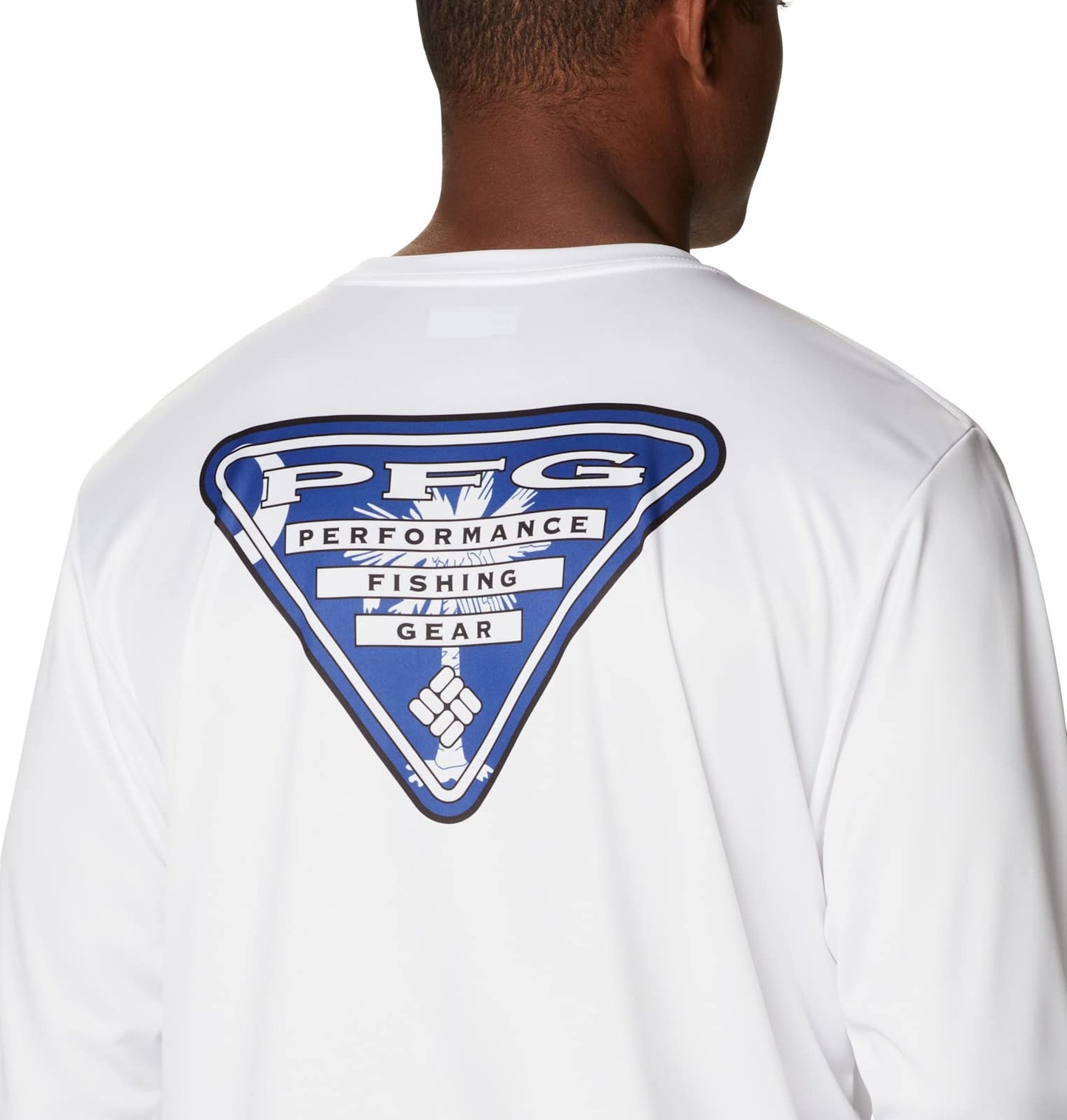 Columbia Men's Terminal Tackle PFG State Triangle Long Sleeve, Moisture Wicking, Uv Sun Protection