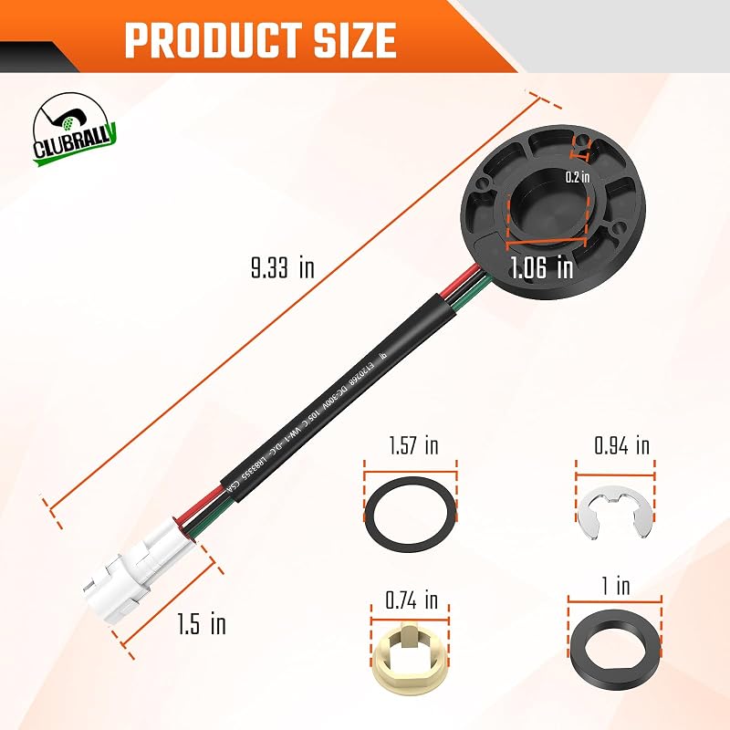 Golf Cart Speed Sensor with Magnet for Yamaha G22/G29 Drive (Hitachi Motor) OEM JU2-H1670-22-00/21-00/20-00