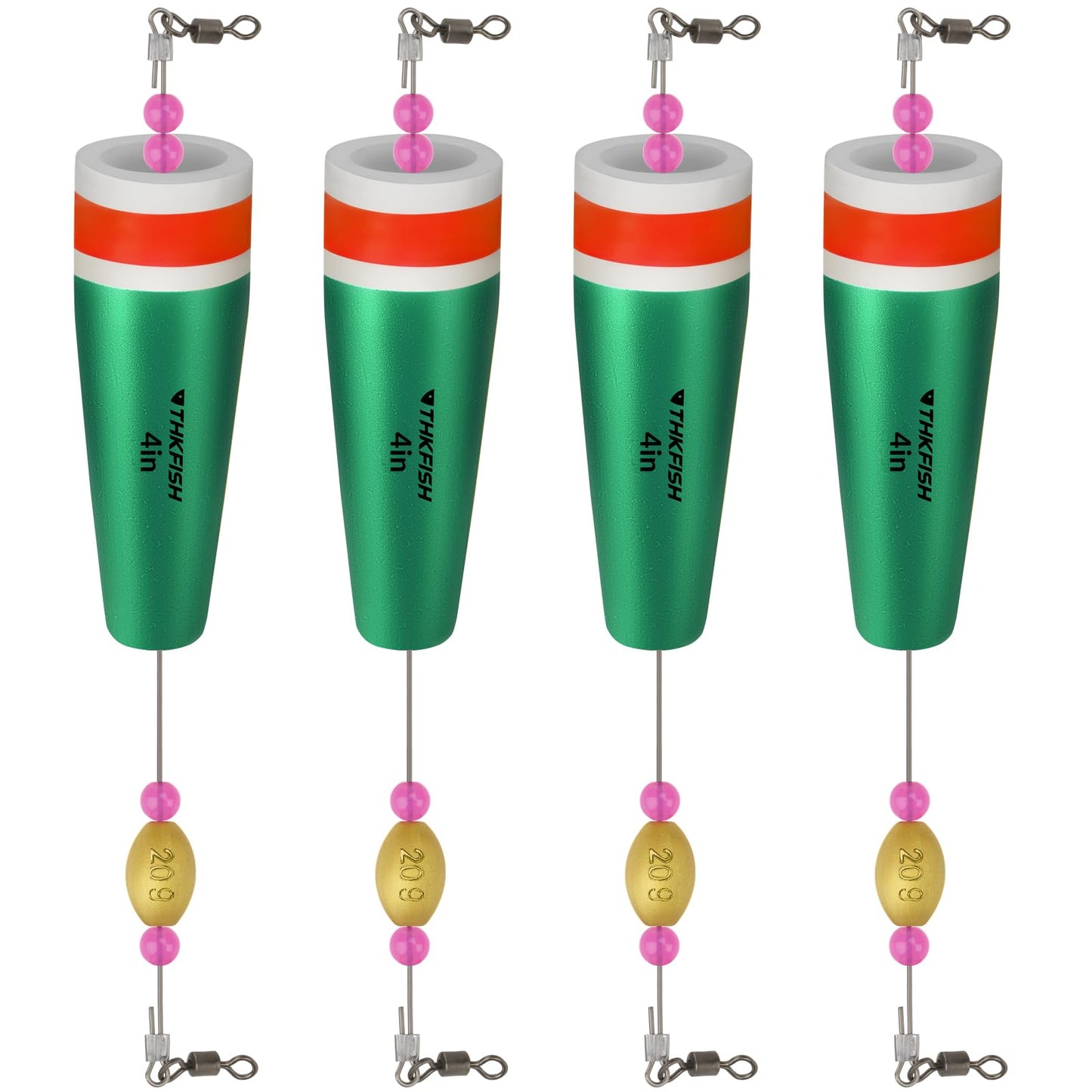 THKFISH Fishing Floats Bobbers 4PCS Green 35g