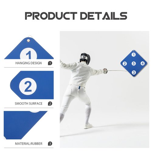 BCOATH Wall-Mounted Archery Target for Fencing Training - Precision Practice Tool for Skill Improvement - Small Portable Rubber Fence