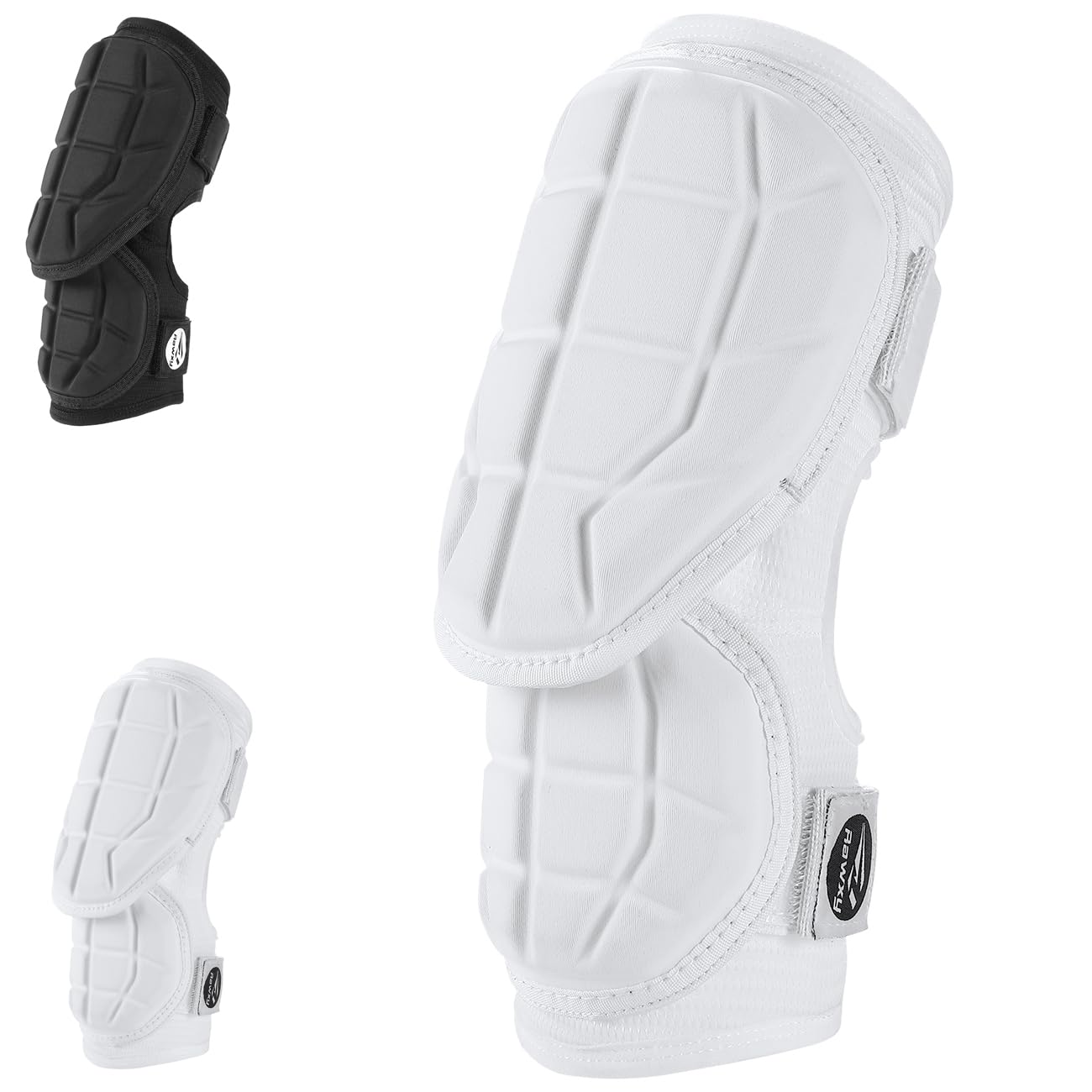Rawxy Hitters Baseball Softball Batters Elbow Guard (White, Adult-L/XL)