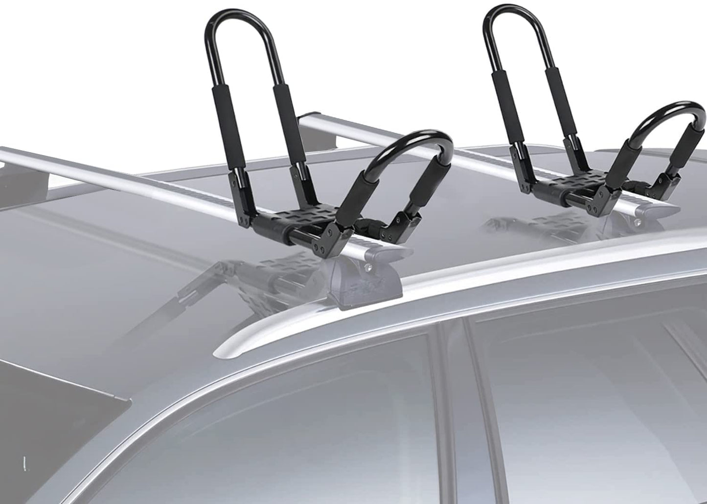 Kayak Roof Rack Foldable Kayak Roof Carrier Rack for Car, SUV, Pickup, Trucks, Kayaks Canoes Paddle Board Car Rack