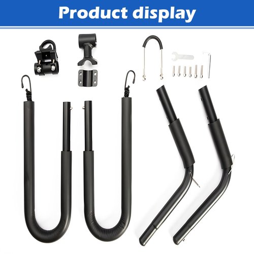 DTNESS Bicycle Surfboard Racks, Bike Surf Board Holder for Shortboards, Longboards, SUP Paddleboards, Skis, Windsurfing Boards, Outdoor Sports Surfing Wakeboard Carrier Mount for Bike