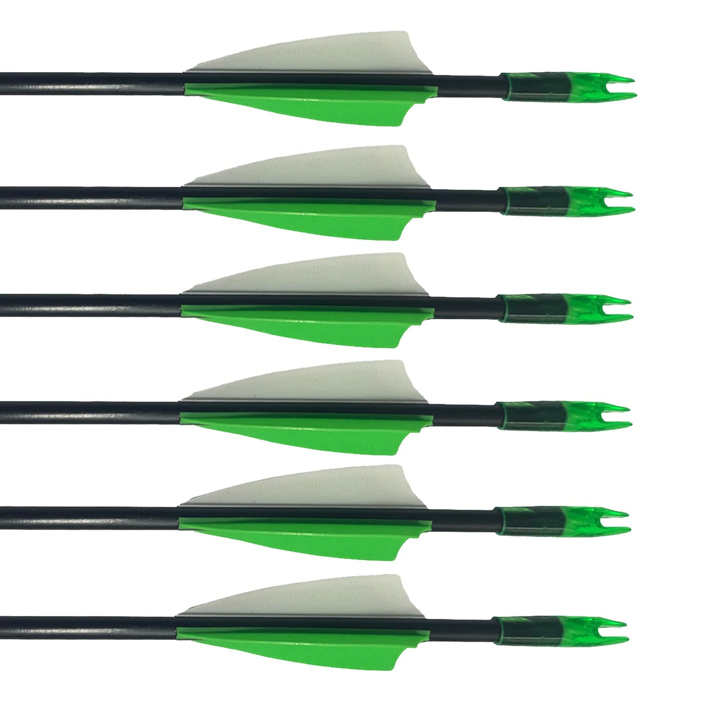 e5e10 28 inch Target Arrows Practice Fiberglass Arrow for Youth Beginner, Safety Blunt Tip Arrows for Archery Recurve Bow Long Bow -12 Pack(Green)