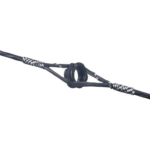 Southland Archery Supply SAS Aluminum Peep Sight for Archery Compound Bow - 2/Pack (Black, 1/4 in)