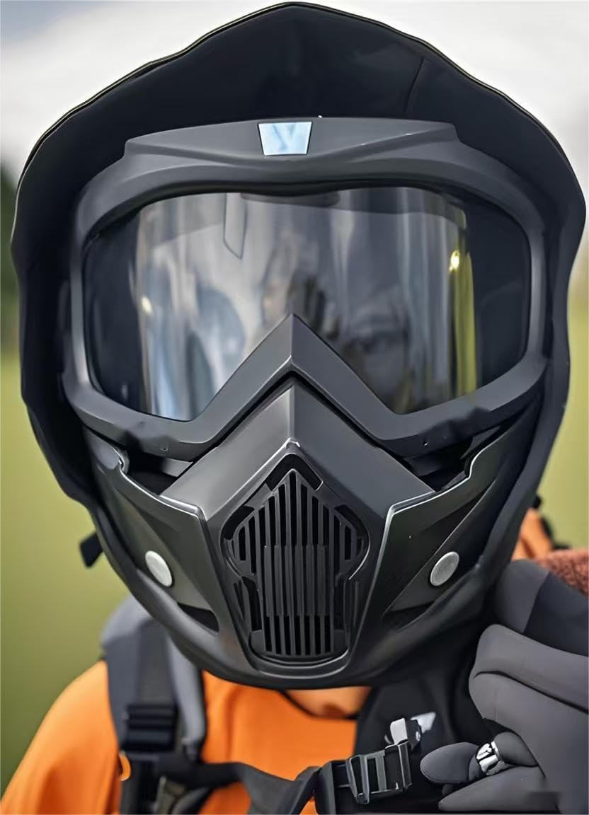 3 Pack Paintball Mask ， Goggles Detachable ，Halloween Paintball Mask Motorcycle Face Mask for Riding Racing Shooting Cosplay Cs Survival Games