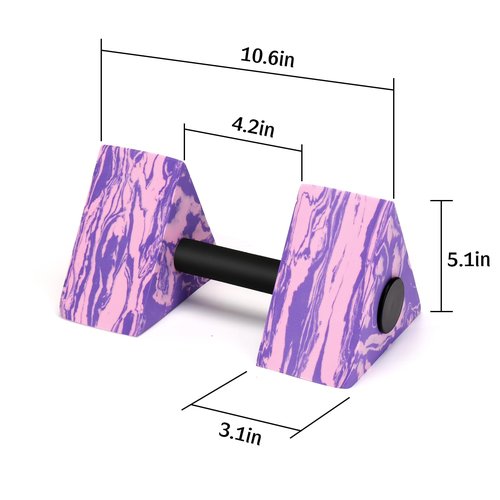 Camouflage Aquatic Dumbbells, Set of 2 Water Aerobic Exercise Foam Dumbbell Pool Resistance, Water Aqua Fitness Barbells Hand Bar Exercises Equipment for Weight Loss（Purple）