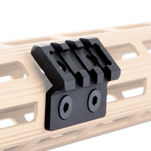 LEGEED Offset Light/Optic Single Picatinny Rail Mount, 3-Slot Black