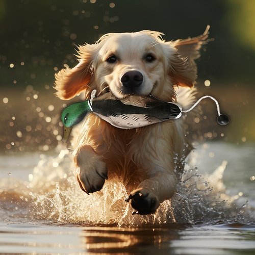 Attikee 2 Pcs Foam Duck Dummy Bumper - Retriever Hunting Dog Training Toys for Waterfowl Recognition & Retrieval, Duck Decoys - Durable Puppy Dog Trainer