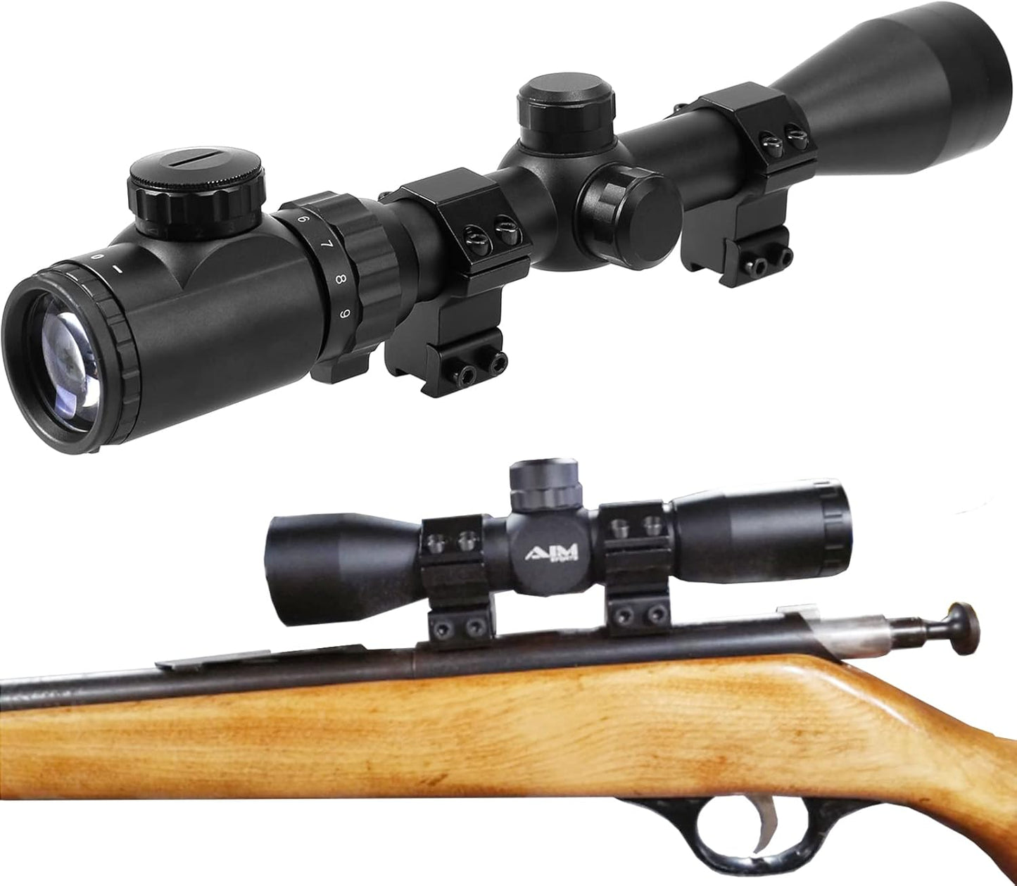 1'' Dovetail Scope Rings, 2 Pack High Profile or Medium Profile 1 Inch Scope Mount Rings for 11mm Dovetail Rails