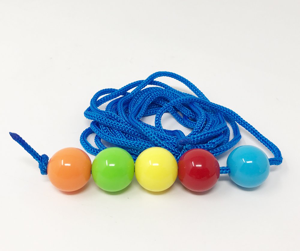 Brock String, Vision Convergence Training Tool, 6 Ft with 5 Beads, Pack of 3