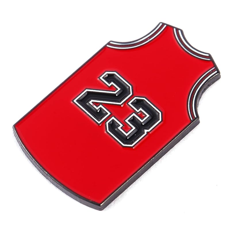 Golf Ball Markers with Hat Clips Set – Red 23, Zinc Alloy, Magnetic