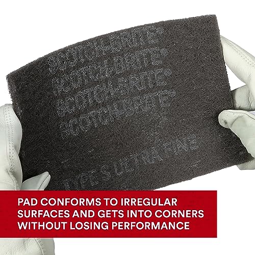 Ultrafine Surface Prep Hand Pad 7448, Nonwoven Silicon Carbide, Pack of 3
