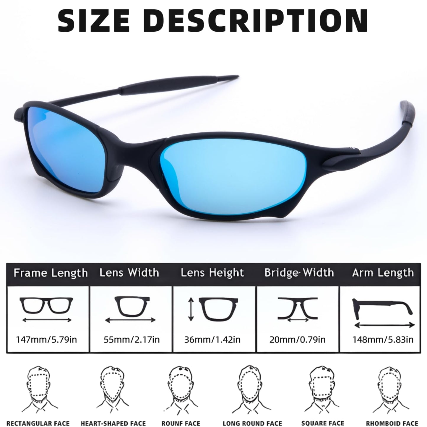 ICARA 3 Pack Polarized Sport Sunglasses for Men and Women Driving Running Cycling Fishing with UV Protection (3 Pack-Black/Blue/Green)