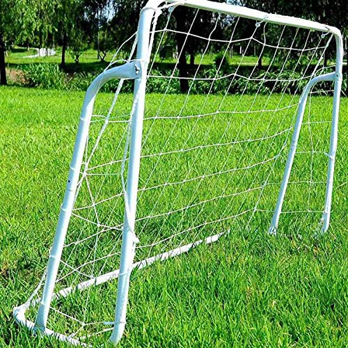 Soccer Goal Net for Kids Adults,8' x 5' Soccer Goal Training Set with Net Buckles Ground Nail,Metal Pipes and PE Net,Quick Assembly,for Garden, Courtyard, Park, Beach.