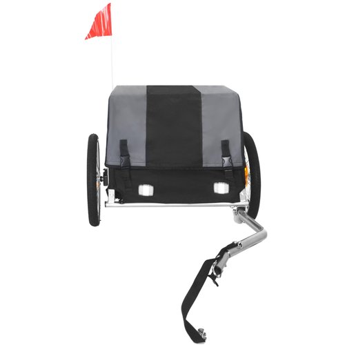 Heavy-Duty Bike Cargo Trailer with Removable Waterproof Cover – 88 lbs Capacity, 16" All-Terrain Wheels & Foldable Design for Camping, Groceries, Hauling Essentials